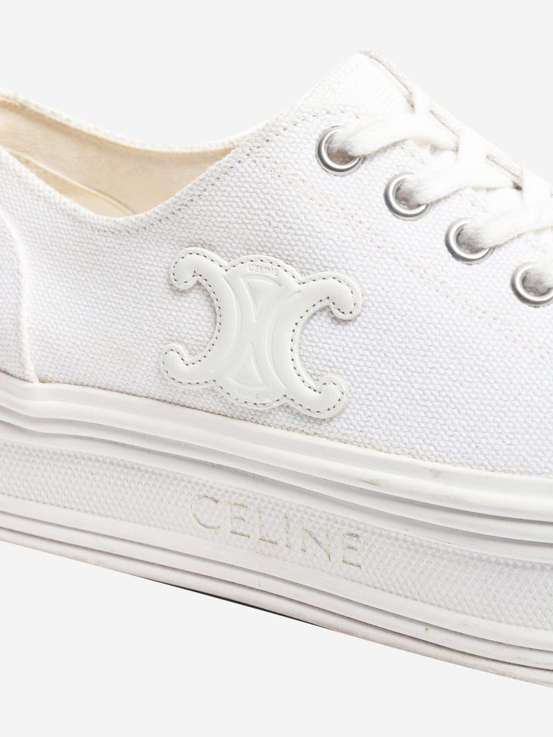 White Jane low-top canvas sneakers - size EU 35 Trainers Celine 