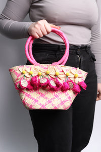 Mercedez Salazar Pink Allegria Dragon Fruit bag