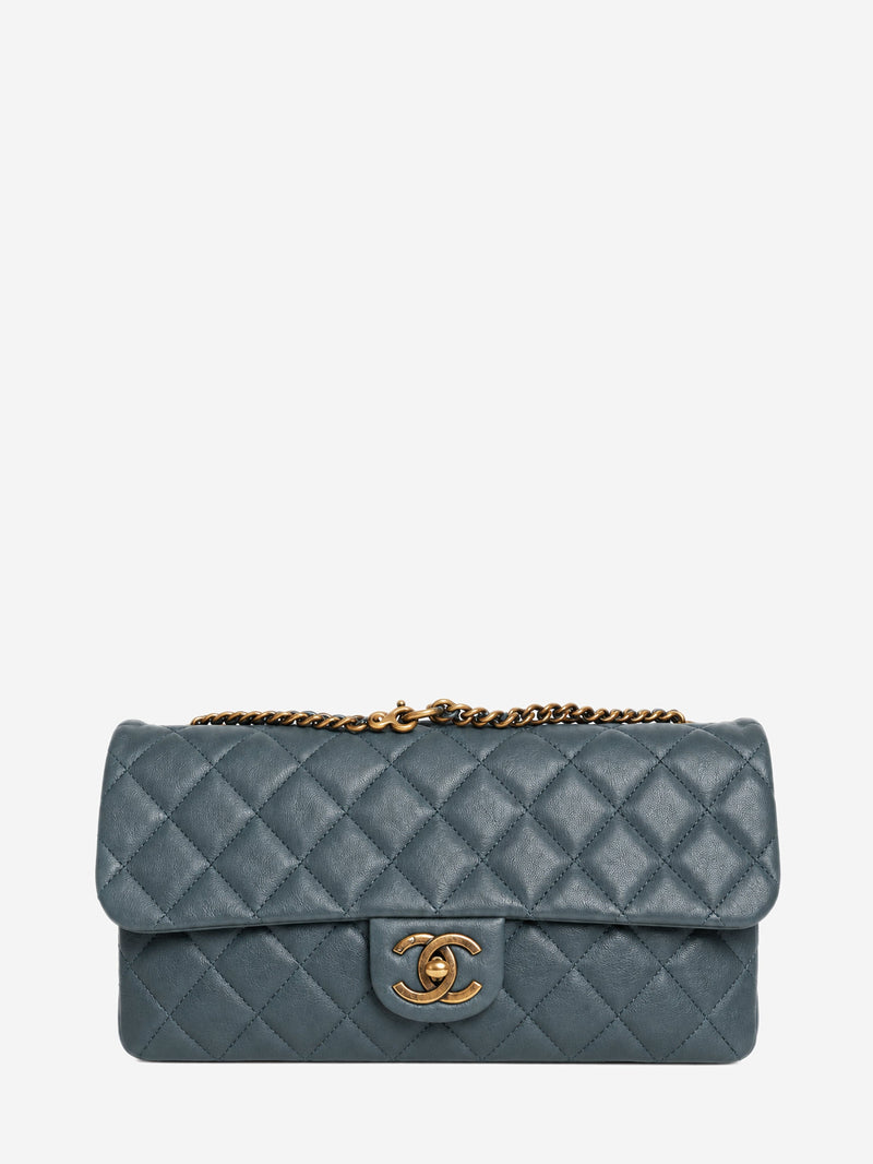 Blue 2012 leather quilted flap shoulder bag Shoulder bags Chanel 