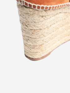 Chloe Orange espadrile wedge heels - size EU 39 (UK 6)