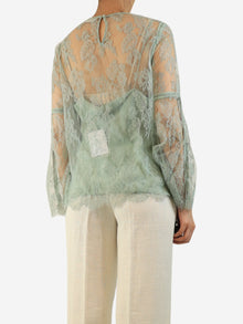Mint lace top - size UK 14 Tops Zimmermann 