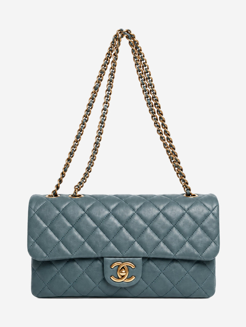 Blue 2012 leather quilted flap shoulder bag Shoulder bags Chanel 