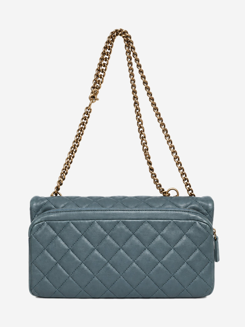 Blue 2012 leather quilted flap shoulder bag Shoulder bags Chanel 