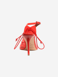 Malone Souliers Red Alia 90 naplak perspex slingbacks - size EU 38.5