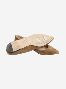 Jimmy Choo Khaki suede ballet flats - size EU 36