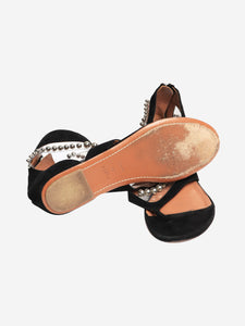 Alaia Black suede beaded sandals - size EU 39 (UK 6)