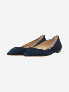 Jimmy Choo Dark blue suede ballet flats - size EU 36