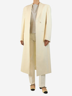 White tailored single-breasted coat - size UK 10 Coats & Jackets Rohe 