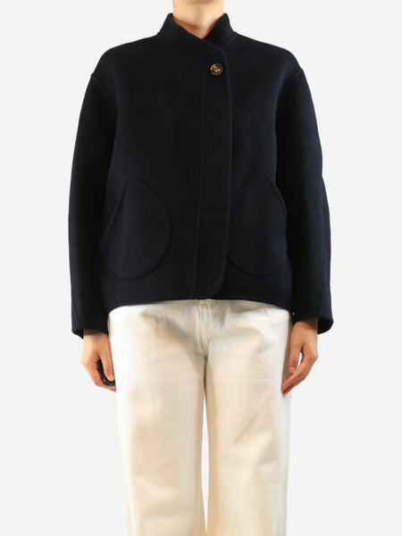 Black Windsor wool-blend jacket - size UK 8 product image