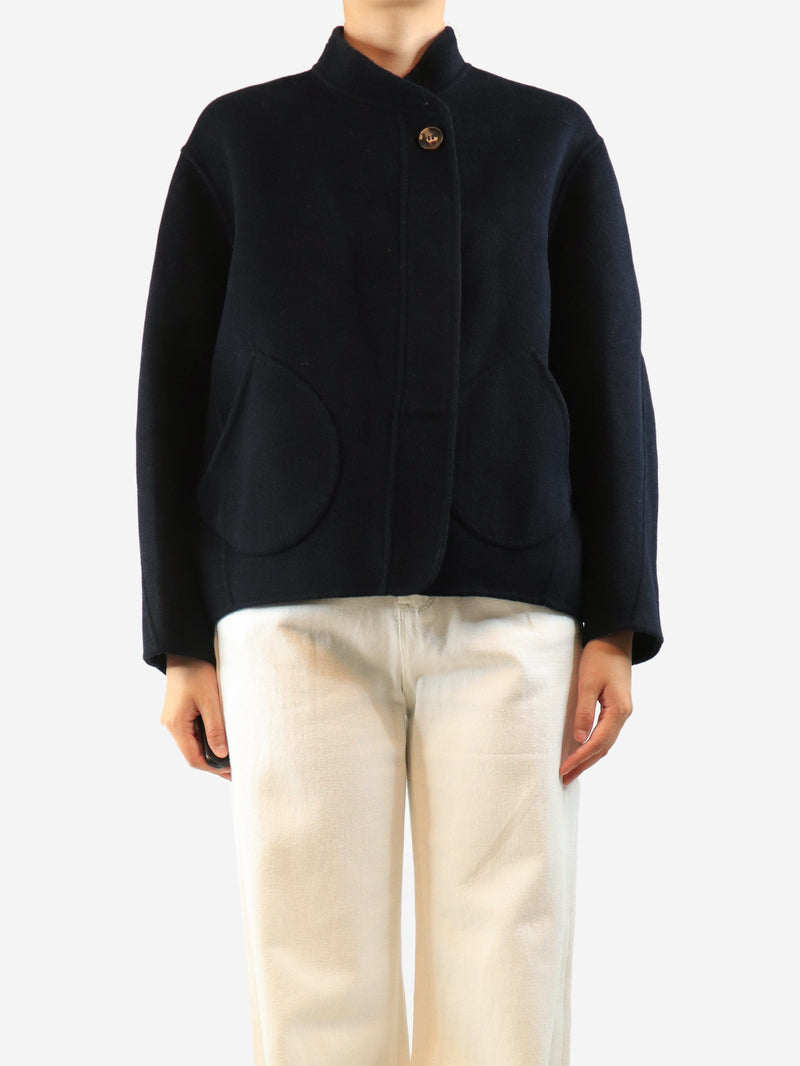 Black Windsor wool-blend jacket - size UK 8 Coats & Jackets Soeur 