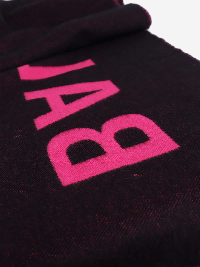 Pink logo wool scarf Scarves Balenciaga 