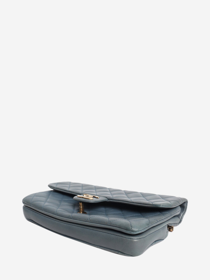 Blue 2012 leather quilted flap shoulder bag Shoulder bags Chanel 