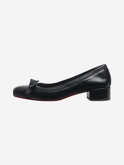 Black leather pumps - size EU 38 Heels Christian Louboutin 