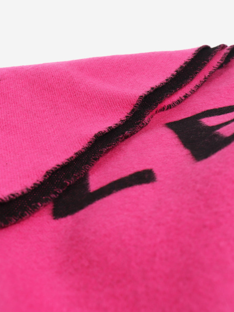 Pink logo wool scarf Scarves Balenciaga 