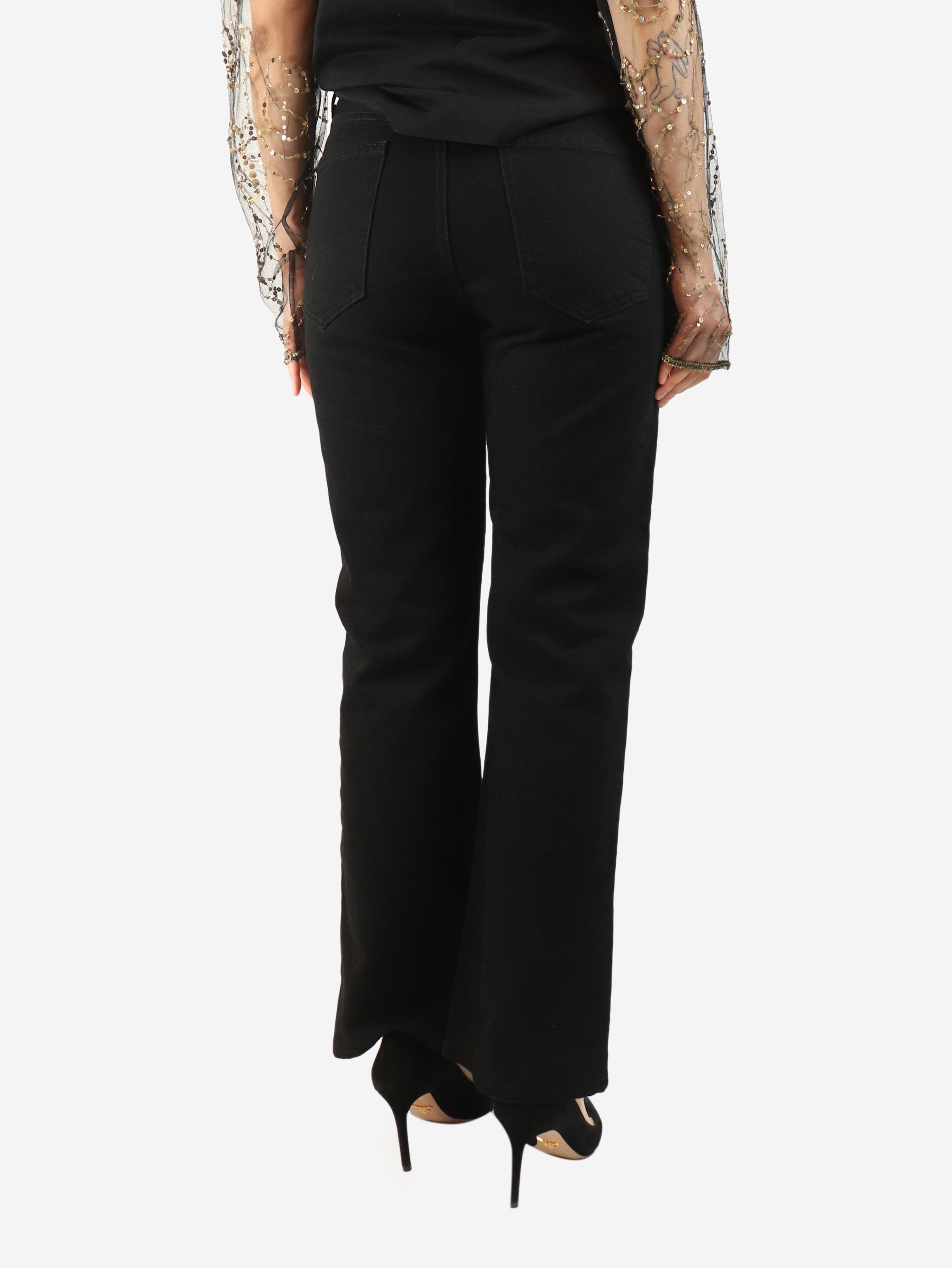 Black Joan straight-leg jeans - size UK 10 Denim Nili Lotan 