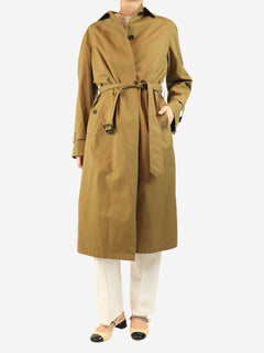 Khaki long trench coat - size UK 12 Coats & Jackets Margaret Howell 