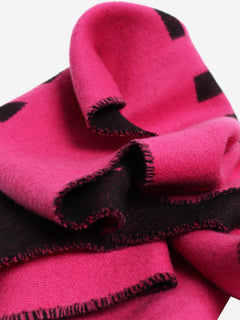 Pink logo wool scarf Scarves Balenciaga 