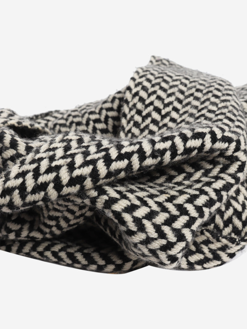 Black and white Alena herringbone scarf Coats & Jackets Isabel Marant Etoile 