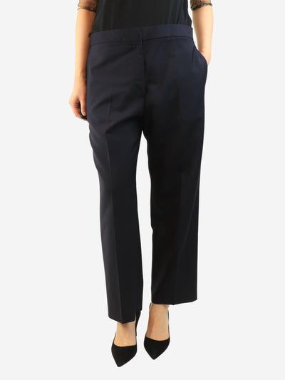 Navy wool suit trousers - size UK 10 Trousers Jil Sander 