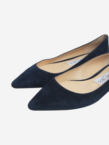 Jimmy Choo Dark blue suede ballet flats - size EU 36