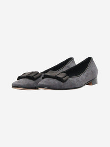 Manolo Blahnik Dark grey suede ballet flats - size EU 36