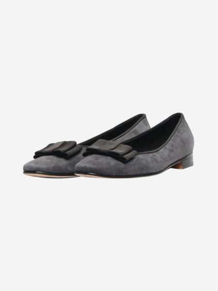 Dark grey suede ballet flats - size EU 36 alternate image