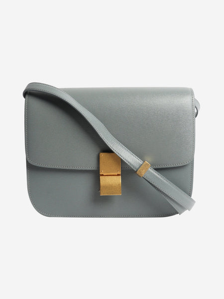 Light blue leather crossbody bag product image