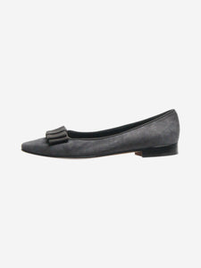 Manolo Blahnik Dark grey suede ballet flats - size EU 36