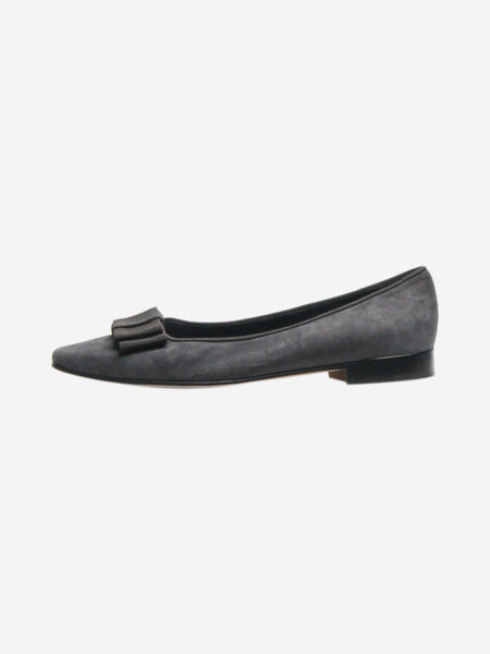 Dark grey suede ballet flats - size EU 36 product image