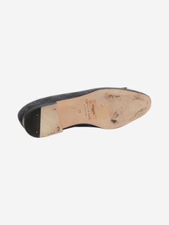 Dark grey suede ballet flats - size EU 36 Flat Shoes Manolo Blahnik 