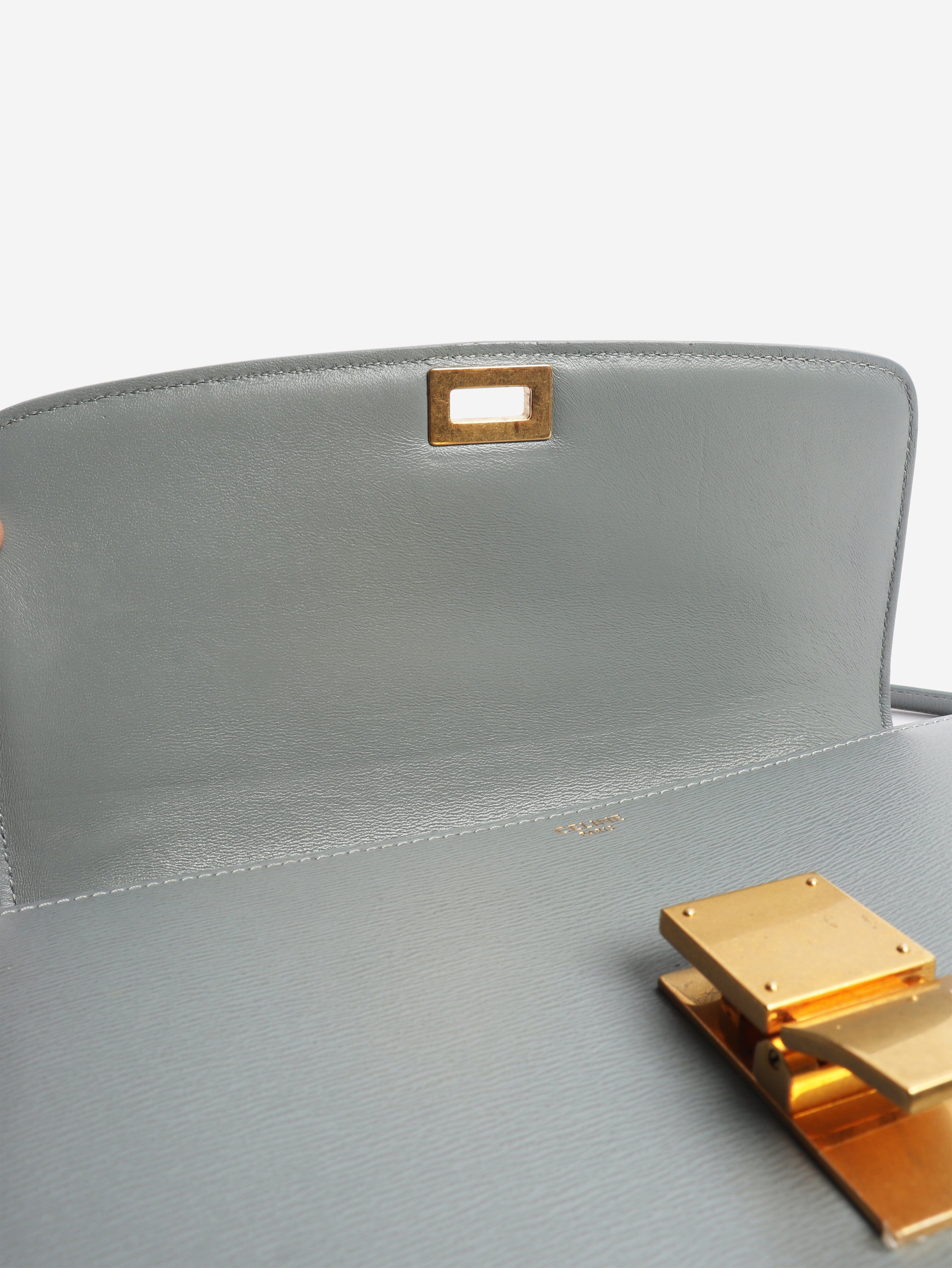 Light blue leather crossbody bag Cross-body bags Celine 
