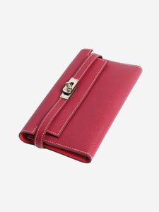 Hermes Purple 2013 Kelly long wallet