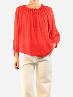 Red sheer silk blouse - size UK 10 Tops Emilio Pucci 