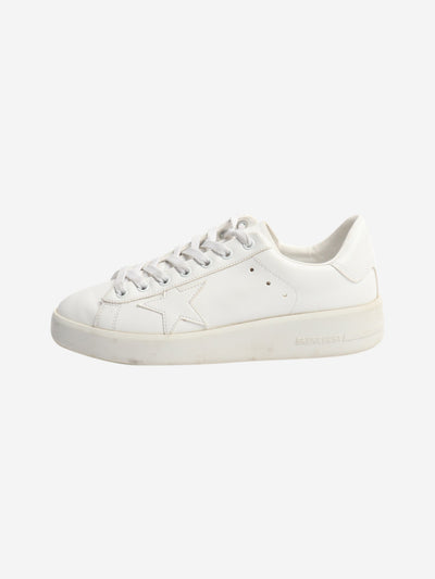 White leather star sneakers - size EU 39 (UK 6) Trainers Golden Goose 