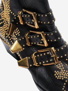 Chloe Black studded ankle boots - size EU 38.5 (UK 5.5)