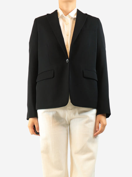 Black single-breasted blazer - size UK 10 product image