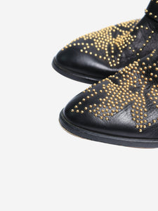 Chloe Black studded ankle boots - size EU 38.5 (UK 5.5)
