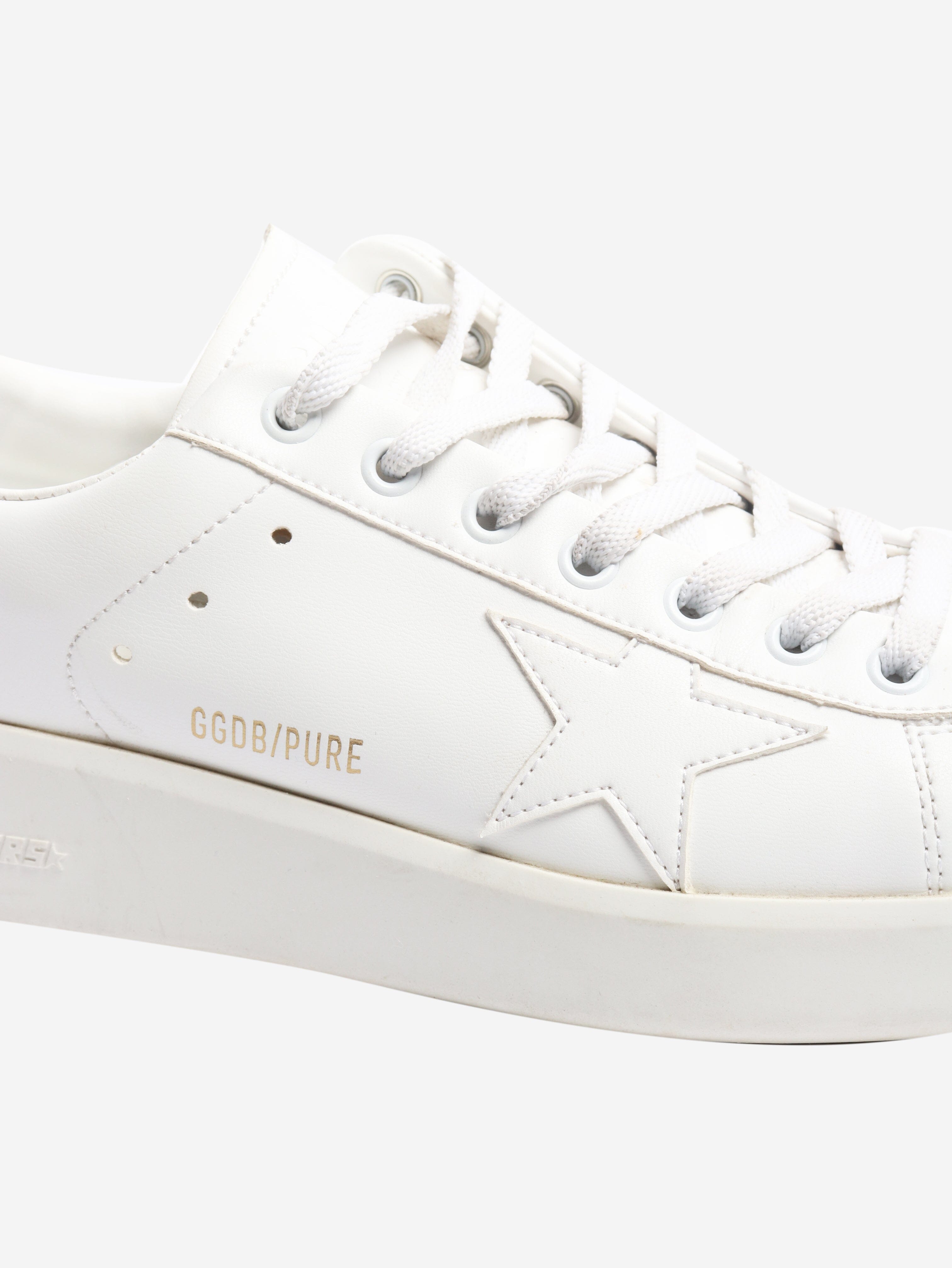 White leather star sneakers - size EU 39 (UK 6) Trainers Golden Goose 