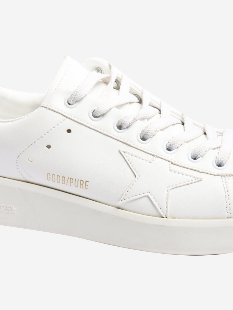 White leather star sneakers - size EU 39 (UK 6) Trainers Golden Goose 