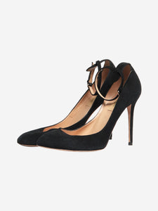 Valentino Black suede Mary Janes - size EU 39.5 (UK 6.5)