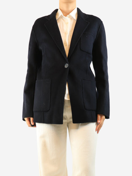 Black wool-blend jacket - size UK 10 product image