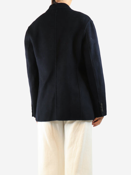 Black wool-blend jacket - size UK 10 alternate image