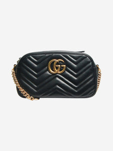 Gucci Black GG Marmont cross-body bag