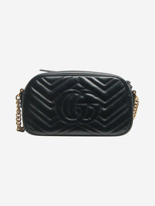 Gucci Black GG Marmont cross-body bag