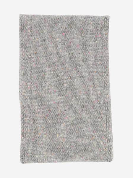 Grey cashmere flecked snood product image