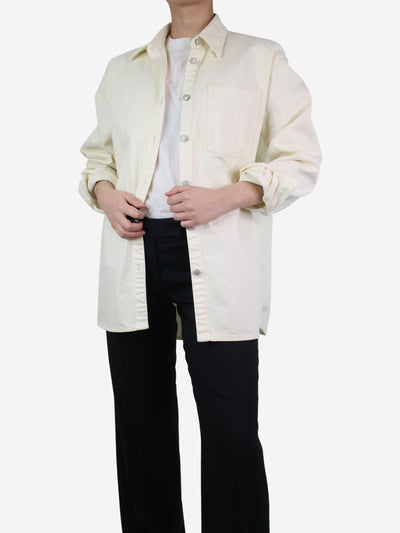 Cream shacket with pockets - size UK 10 Coats & Jackets Magda Butrym 