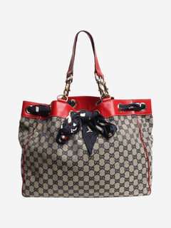 Neutral vintage Positano GG canvas tote bag Tote Bags Gucci 