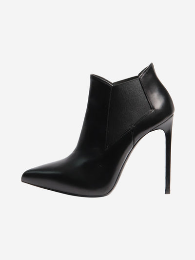 Black ankle boots - size EU 39 (UK 6) Heels Saint Laurent 