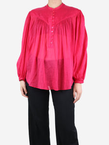 Isabel Marant Pink sheer blouse - size UK 6