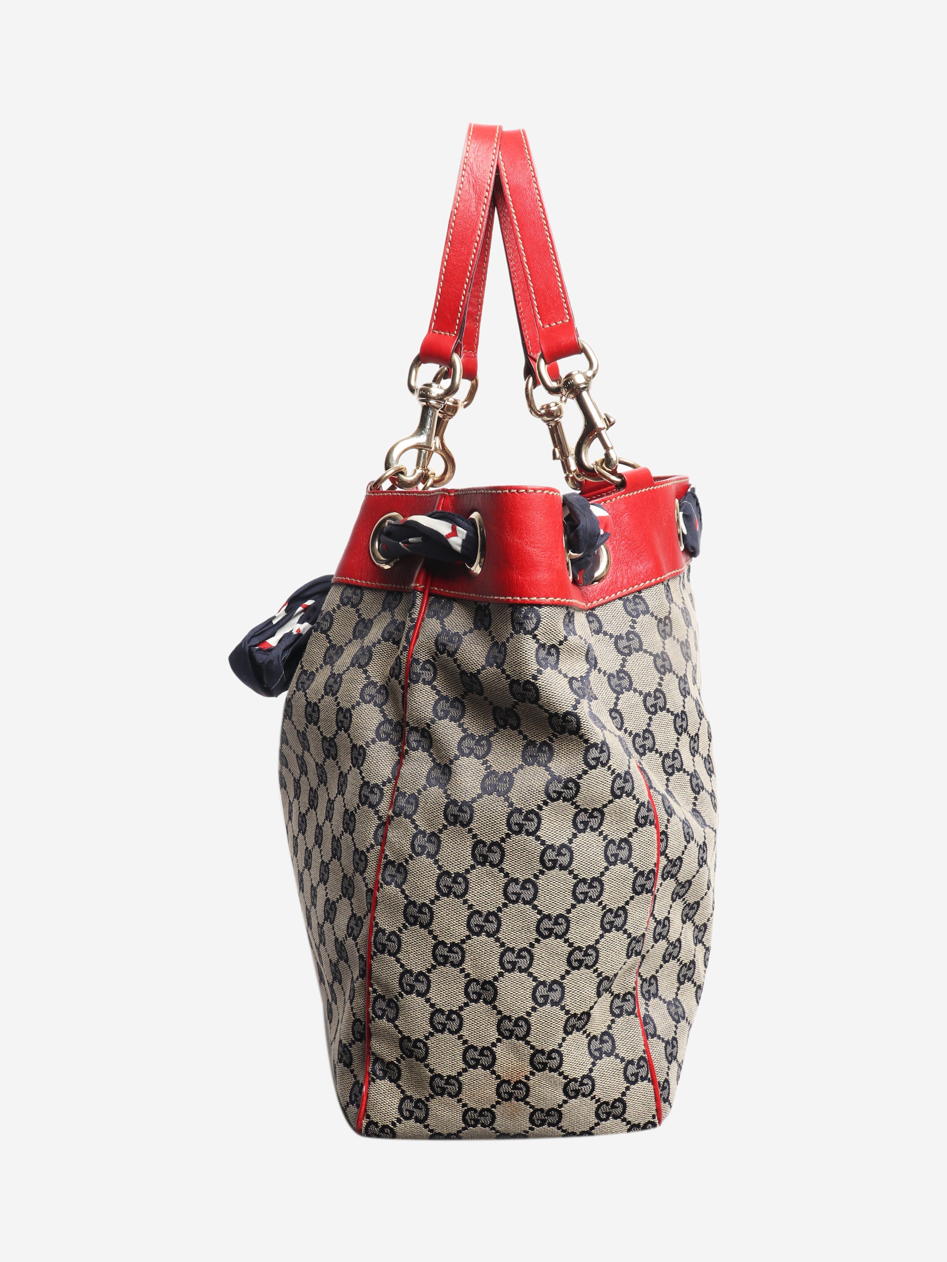 Neutral vintage Positano GG canvas tote bag Tote Bags Gucci 